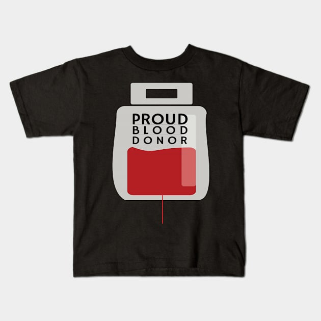 Proud Blood Donor Kids T-Shirt by KewaleeTee